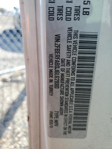 ZFBERFAB0J6L62880 - 2018 RAM PROMASTER WHITE photo 10