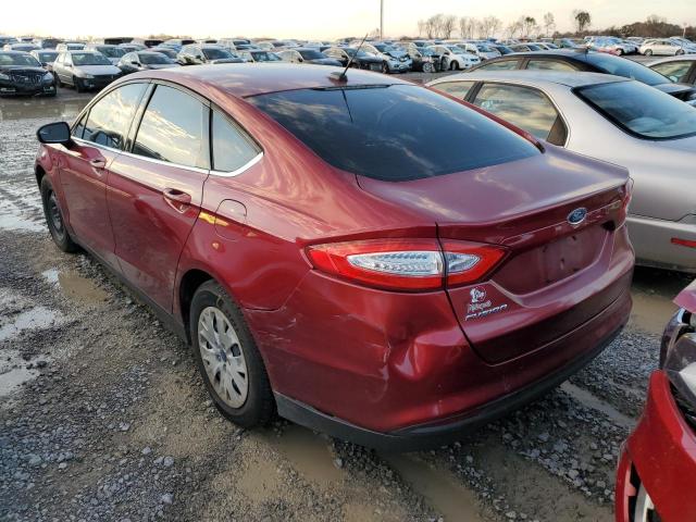 3FA6P0G76DR153387 - 2013 FORD FUSION S MAROON photo 3