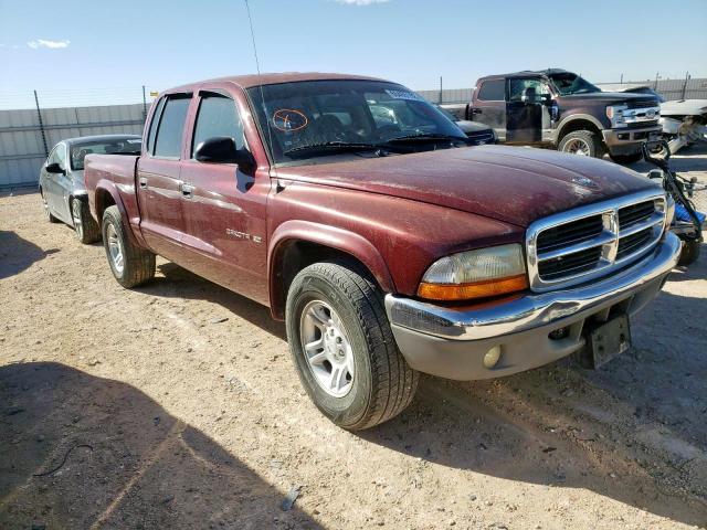 1B7HL48N92S542528 - 2002 DODGE DAKOTA QUA BURGUNDY photo 1