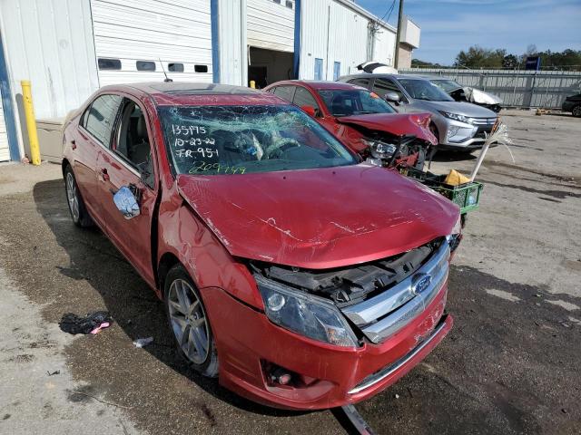 3FAHP0JG7CR209949 - 2012 FORD FUSION SEL RED photo 1