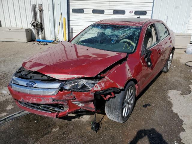 3FAHP0JG7CR209949 - 2012 FORD FUSION SEL RED photo 2