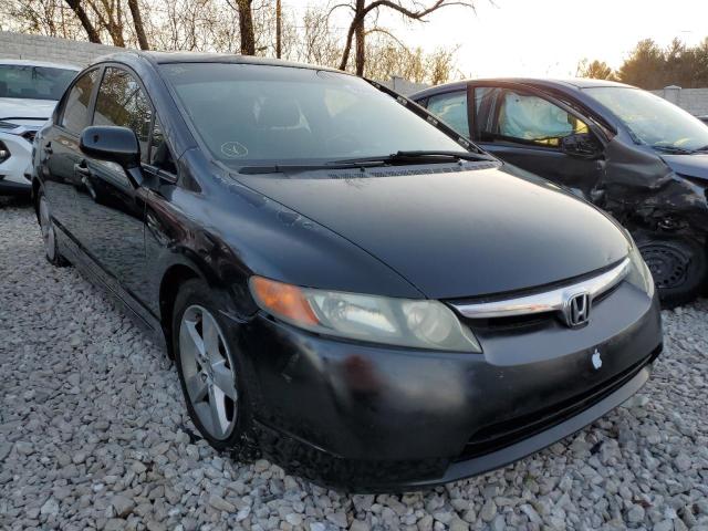 1HGFA16887L057583 - 2007 HONDA CIVIC EX BLACK photo 1