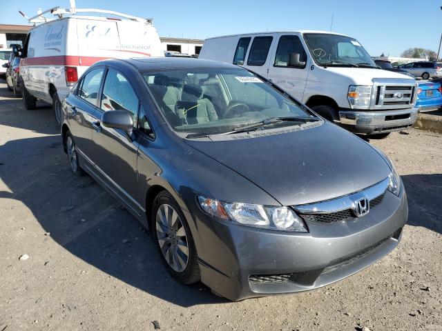 1HGFA16859L006481 - 2009 HONDA CIVIC EX GRAY photo 9