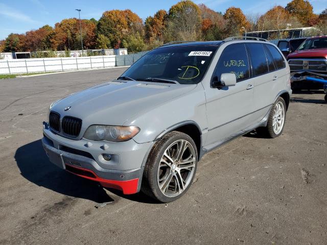 5UXFA93534LE81242 - 2004 BMW X5 4.8IS GRAY photo 2