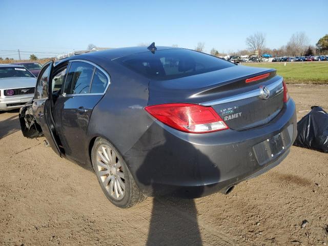 W04GW5EV9B1101589 - 2011 BUICK REGAL CXL GRAY photo 3