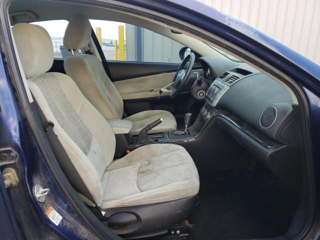 1YVHZ8CH5A5M47110 - 2010 MAZDA 6 I BLUE photo 5