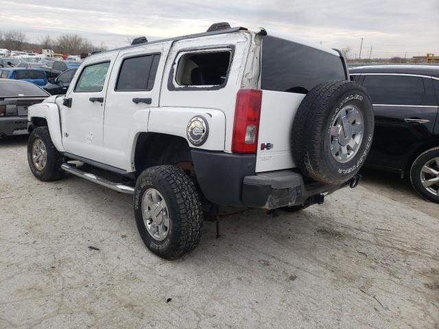 5GTEN13E088179795 - 2008 HUMMER H3 WHITE photo 2