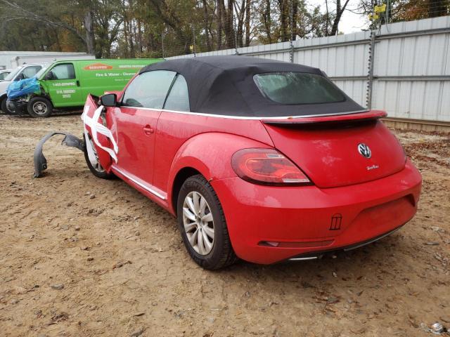3VW517AT2HM804407 - 2017 VOLKSWAGEN BEETLE S/S 红色 照片 3