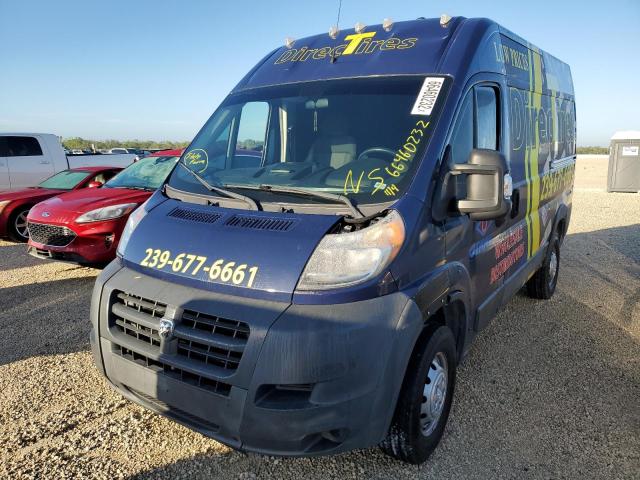 3C6TRVBG2HE501802 - 2017 RAM PROMASTER BLUE photo 2