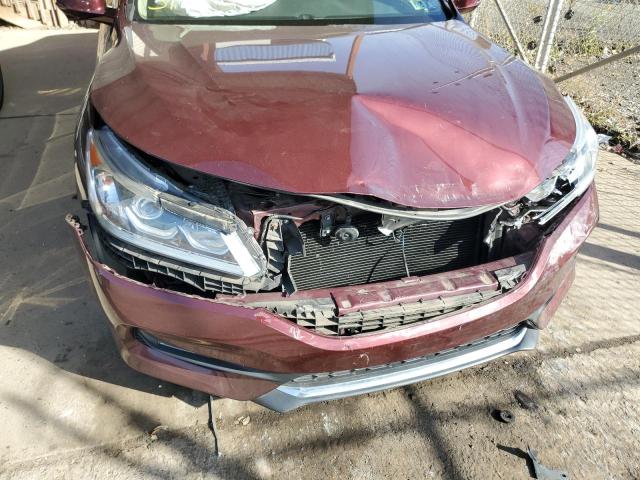 1HGCR2F80HA203781 - 2017 HONDA ACCORD EXL BURGUNDY photo 9