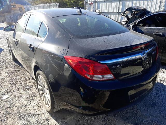 2G4GR5EK3C9139122 - 2012 BUICK REGAL BLACK photo 3