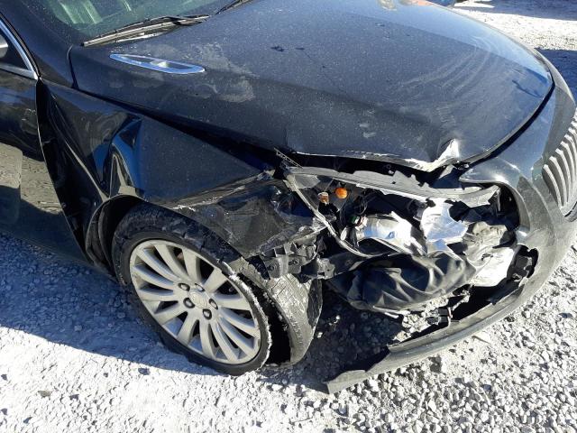 2G4GR5EK3C9139122 - 2012 BUICK REGAL BLACK photo 9