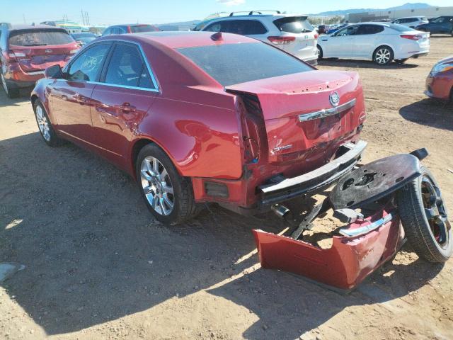 1G6DV57V090130359 - 2009 CADILLAC CTS HI FEA RED photo 3