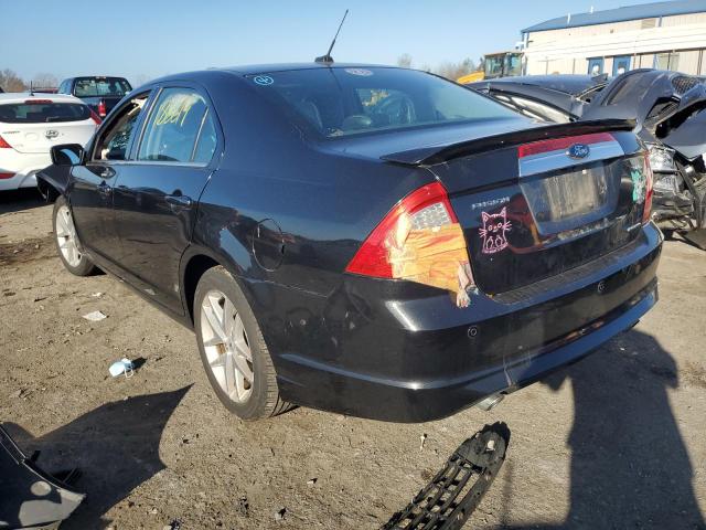 3FAHP0JG7CR409973 - 2012 FORD FUSION SEL BLACK photo 3