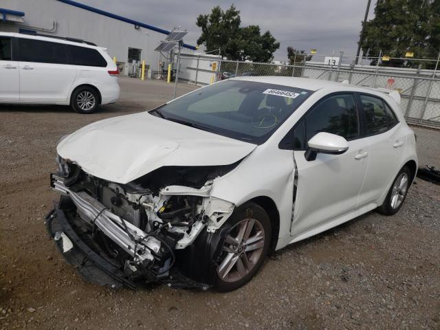 JTND4RBE5L3086035 - 2020 TOYOTA COROLLA SE WHITE photo 2