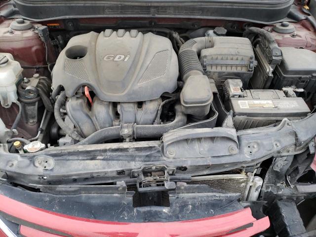 5NPEB4AC1EH899977 - 2014 HYUNDAI SONATA GLS RED photo 7