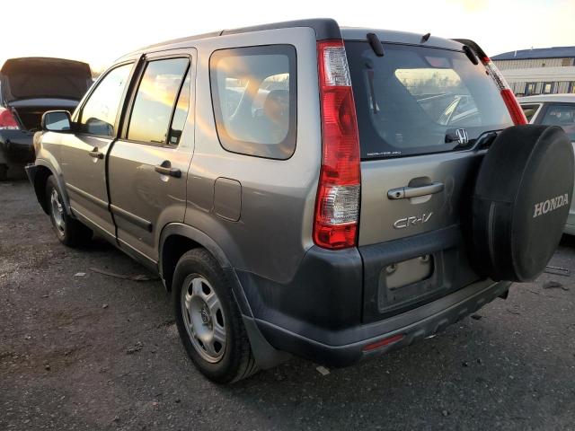 JHLRD78596C000822 - 2006 HONDA CR-V LX GRAY photo 3