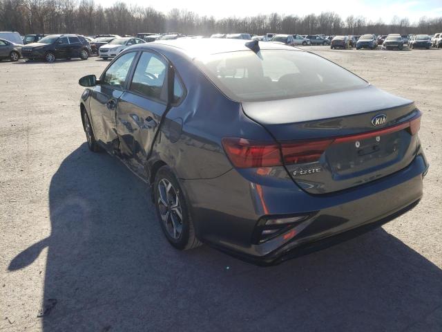 3KPF24AD1KE113074 - 2019 KIA FORTE FE CHARCOAL photo 3