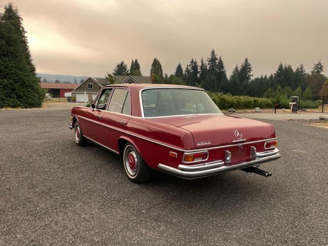 078698 - 1971 MERCEDES-BENZ 280S BURGUNDY photo 3