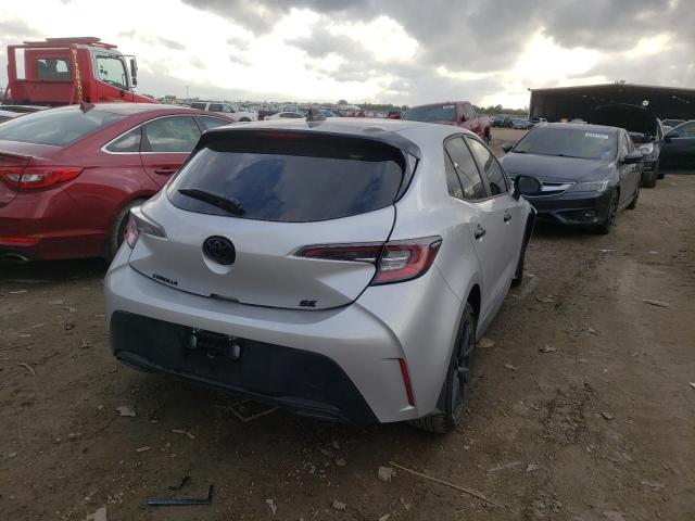 JTND4MBE3N3179836 - 2022 TOYOTA COROLLA SE SILVER photo 4