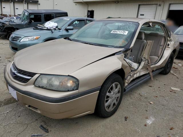 2G1WF52E849236818 - 2004 CHEVROLET IMPALA TAN photo 2