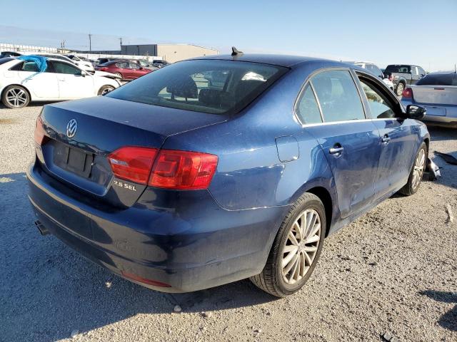 3VWLX7AJ0BM086853 - 2011 VOLKSWAGEN JETTA SEL BLUE photo 4