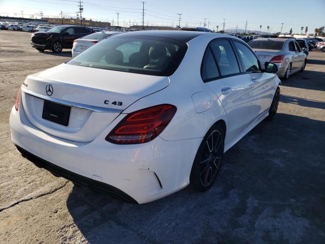 55SWF6EB0JU255805 - 2018 MERCEDES-BENZ C 43 4MATI WHITE photo 4