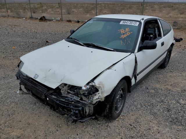 JHMED8453LS011144 - 1990 HONDA CIVIC CRX WHITE photo 2