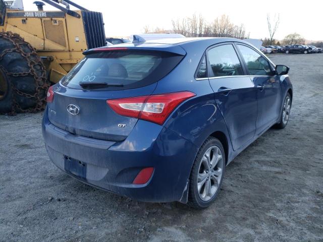 KMHD35LH8FU244208 - 2015 HYUNDAI ELANTRA GT BLUE photo 4