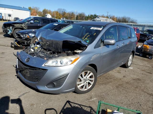 JM1CW2BL7E0168143 - 2014 MAZDA 5 SPORT SILVER photo 2