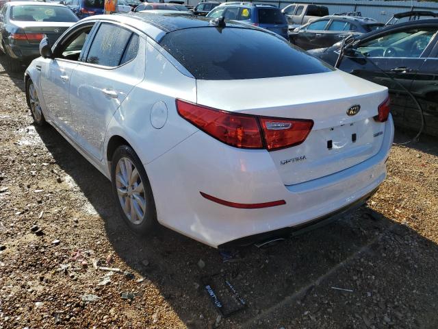 5XXGN4A7XFG503271 - 2015 KIA OPTIMA EX WHITE photo 3