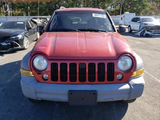 1J4GK48K86W125964 - 2006 JEEP LIBERTY RED photo 5