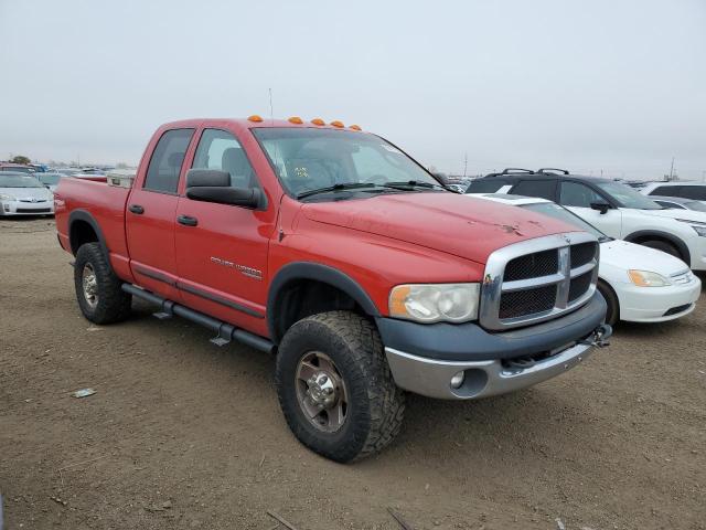 3D7KS28D25G900915 - 2005 DODGE RAM 2500 S RED photo 1