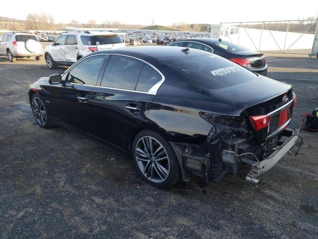 JN1AV7AR3EM701016 - 2014 INFINITI Q50 HYBRID BLACK photo 3