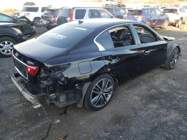 JN1AV7AR3EM701016 - 2014 INFINITI Q50 HYBRID BLACK photo 4