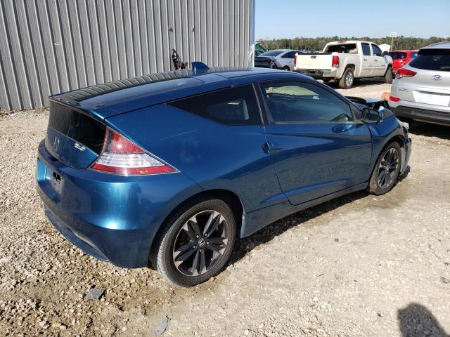 JHMZF1D61ES002747 - 2014 HONDA CR-Z EX BLUE photo 3