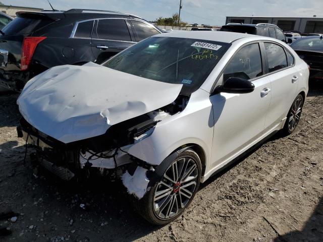 3KPF44AC5NE492943 - 2022 KIA FORTE GT WHITE photo 2