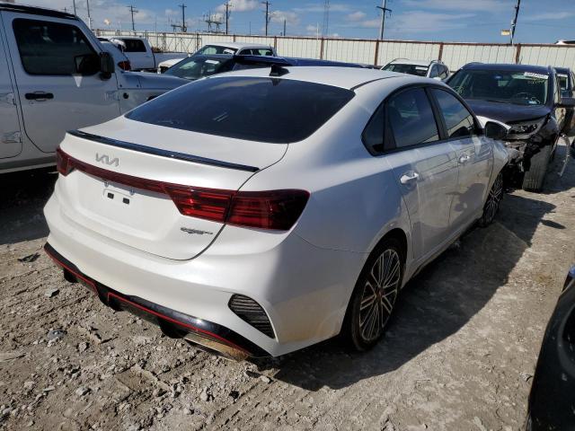 3KPF44AC5NE492943 - 2022 KIA FORTE GT WHITE photo 4