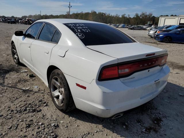 2C3CDXAT2CH282441 - 2012 DODGE CHARGER PO WHITE photo 3