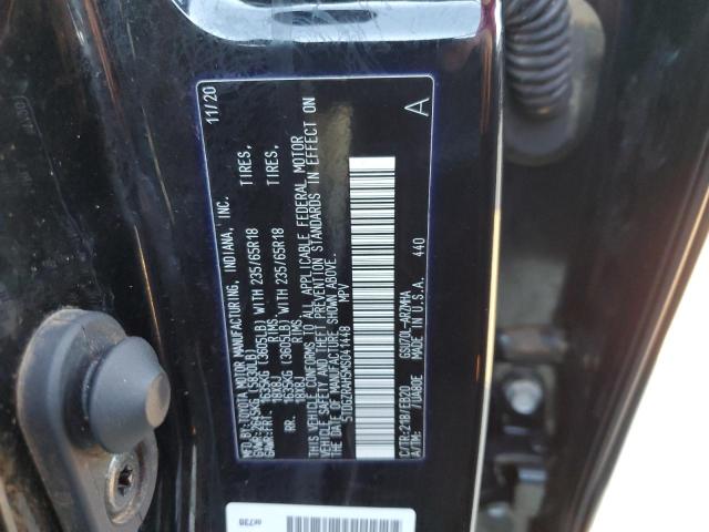 5TDGZRAH5MS041448 - 2021 TOYOTA HIGHLANDER შავი ფოტო 13