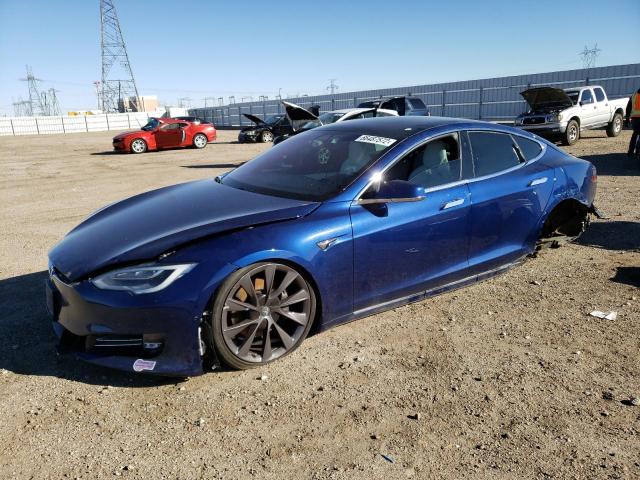 5YJSA1E29KF304101 - 2019 TESLA MODEL S Azul foto 1