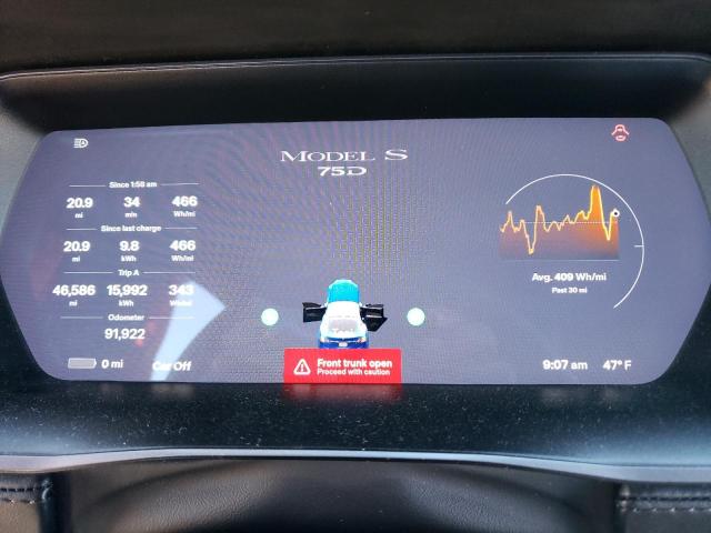 5YJSA1E29KF304101 - 2019 TESLA MODEL S Azul foto 9