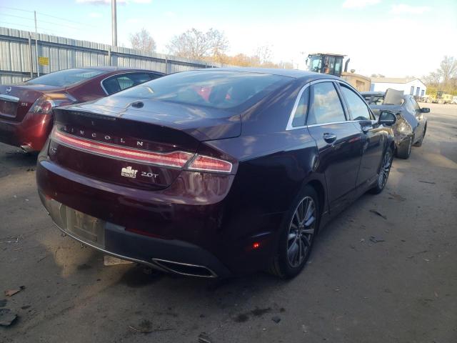 3LN6L5C96HR621968 - 2017 LINCOLN MKZ SELECT MAROON photo 4