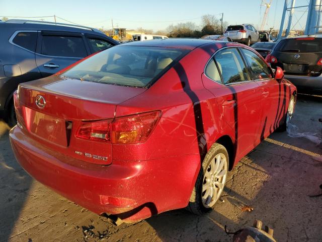 JTHCK262565000677 - 2006 LEXUS IS 250 BURGUNDY photo 4