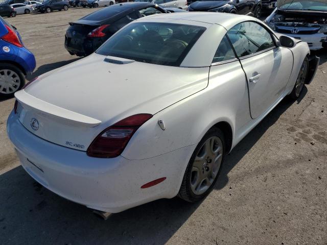 JTHFN48Y969006783 - 2006 LEXUS SC 430 WHITE photo 4