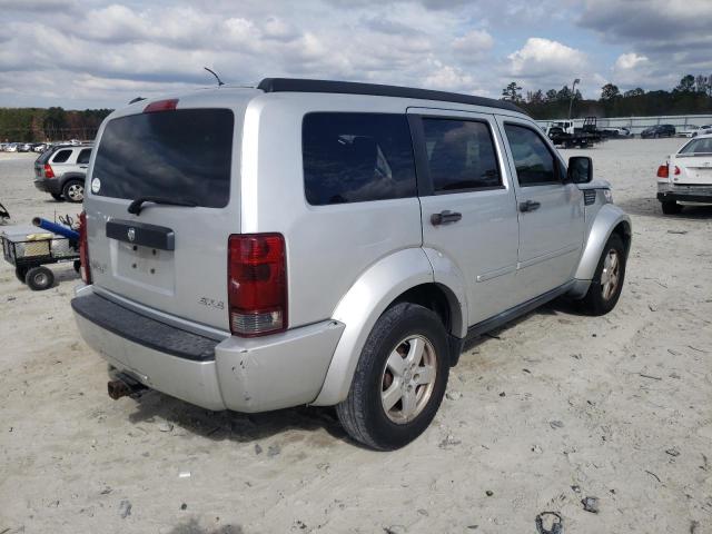 1D8GU28K38W214768 - 2008 DODGE NITRO SXT SILVER photo 4