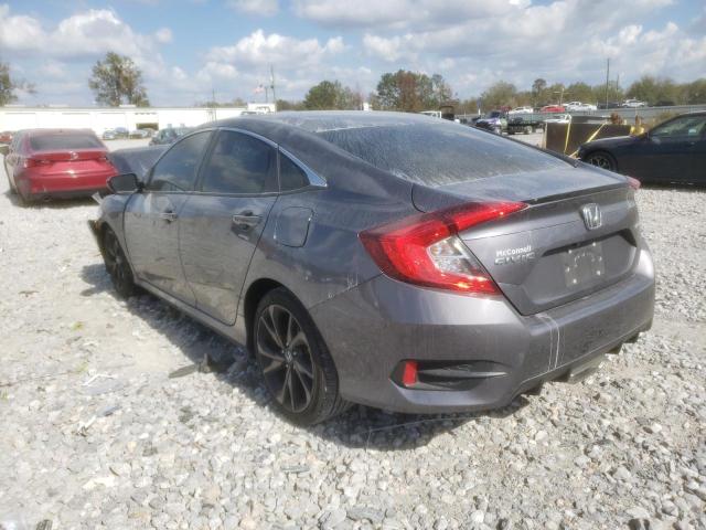 2HGFC2F83LH588715 - 2020 HONDA CIVIC SPOR CHARCOAL photo 3