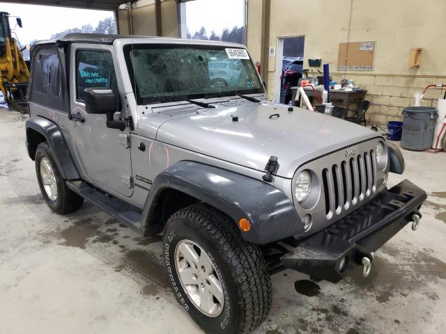 1C4AJWAG8EL176784 - 2014 JEEP WRANGLER S GRAY photo 1