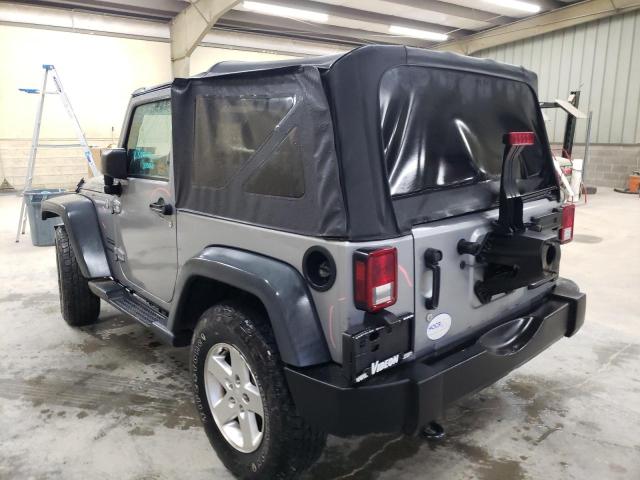 1C4AJWAG8EL176784 - 2014 JEEP WRANGLER S GRAY photo 3