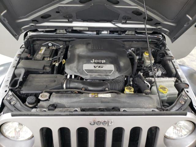 1C4AJWAG8EL176784 - 2014 JEEP WRANGLER S GRAY photo 7